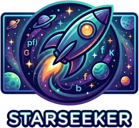 The StarSeeker logo: a rocket badge above the STARSEEKER wordmark.